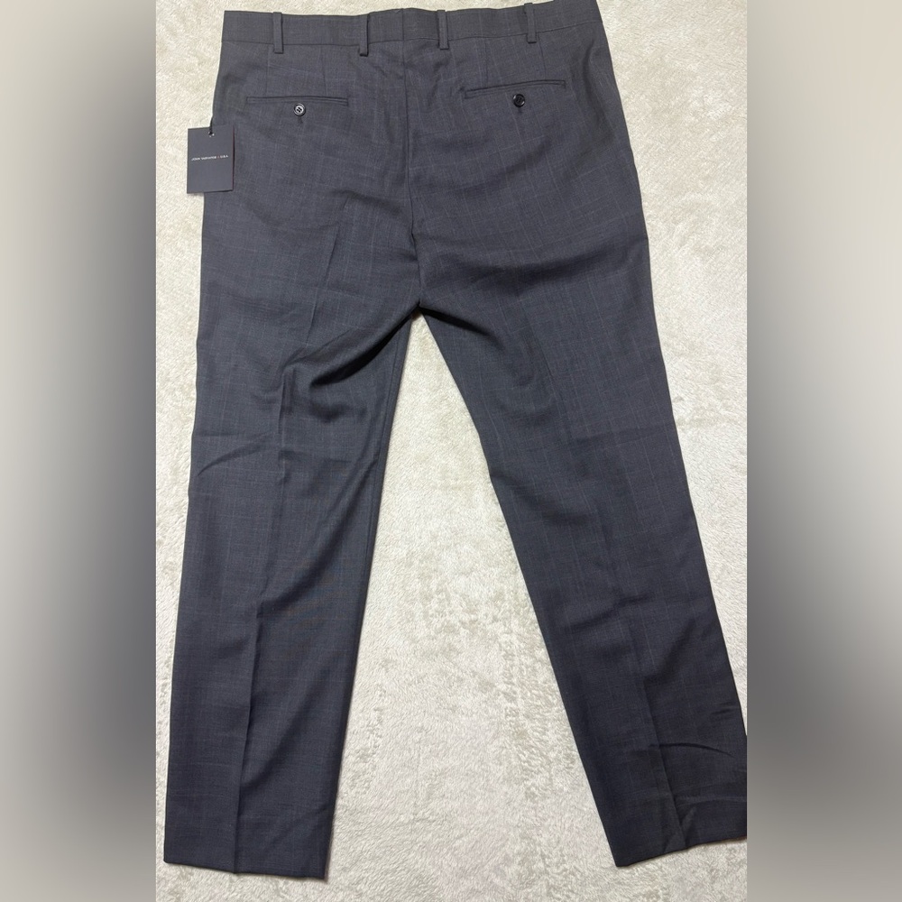 John Varvatos Charcoal Dress Trousers (36R) - Picture 3 of 5